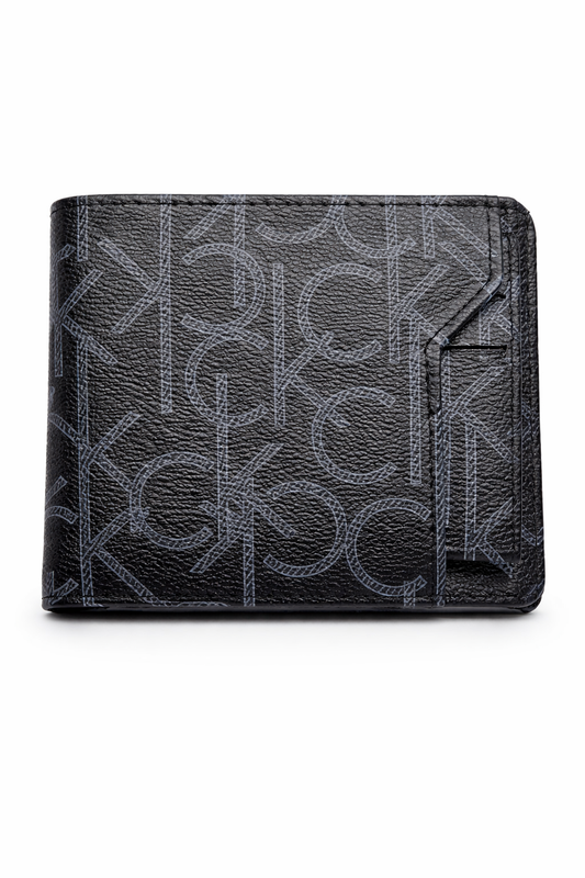 Calvin Klein Monogram Passcase Wallet with External Slot