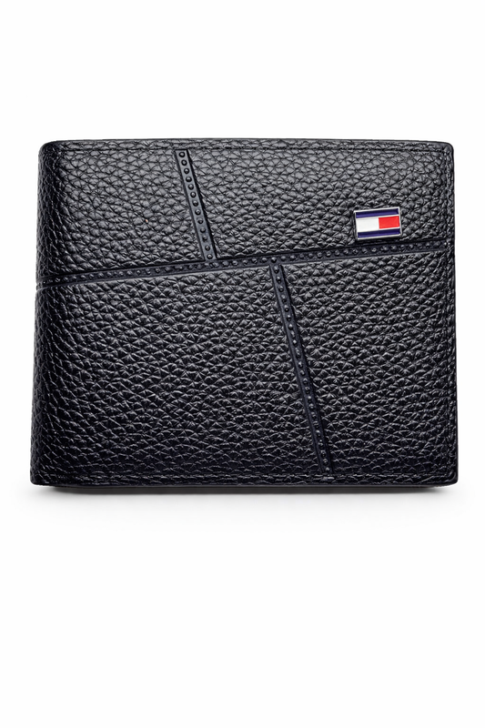 Tommy Hilfiger Men’s Pebble-Grain Bifold Wallet